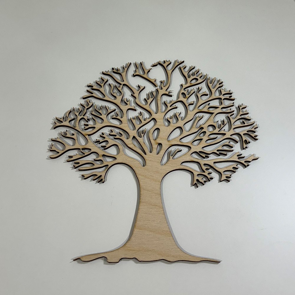 This was the first tree I cut in the laser lab. Unfortunatley, it snapped as it did not fully get cut through due to the significant use of the laser.